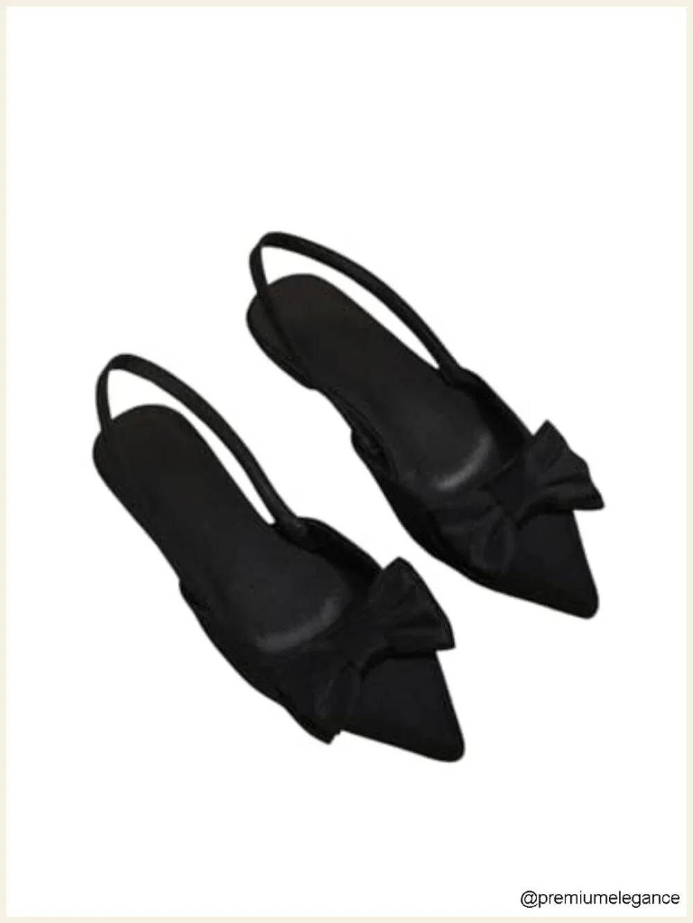 Faux Leather Pointed Toe Slingback Flats Women's Ankle Strap Dress Shoes